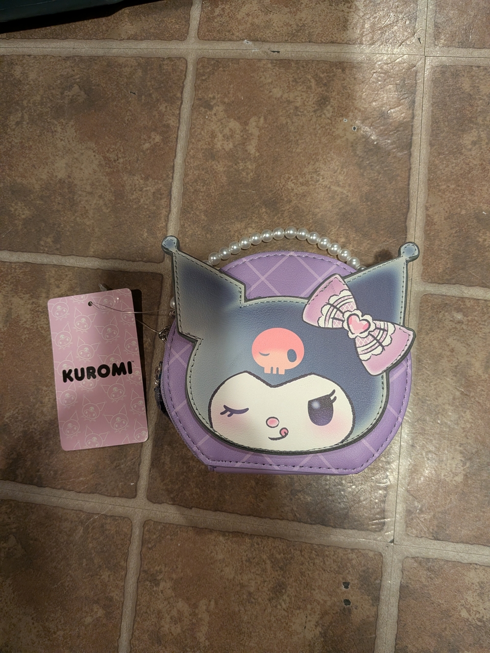 Womens Purple Character Wallet Kuromi